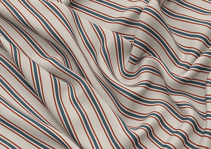 The British Stripe Co. Mary, Teignbridge No.2 - Twist&Fit Roman Blind - Image 4